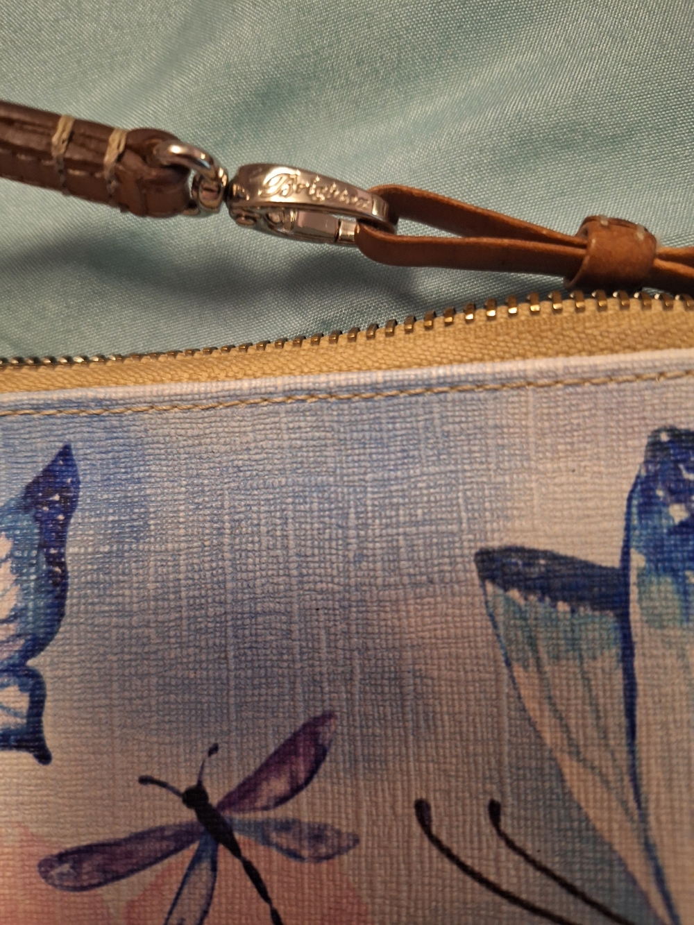 Brighton Floral Butterfly Wristlet Clutch in Pastel Multicolor - Picture 5 of 8